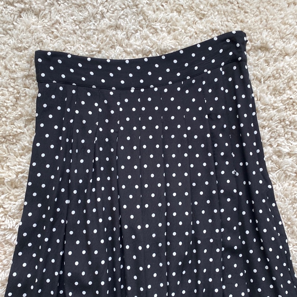 Sezane polka dot skirt